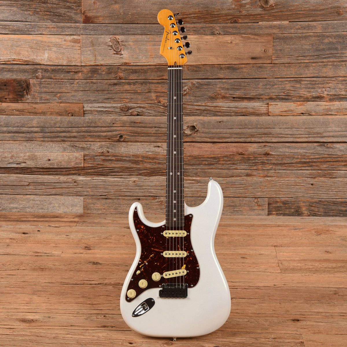 Fender American Ultra Stratocaster Arctic Pearl 2023 LEFTY Electric Guitars / Solid Body