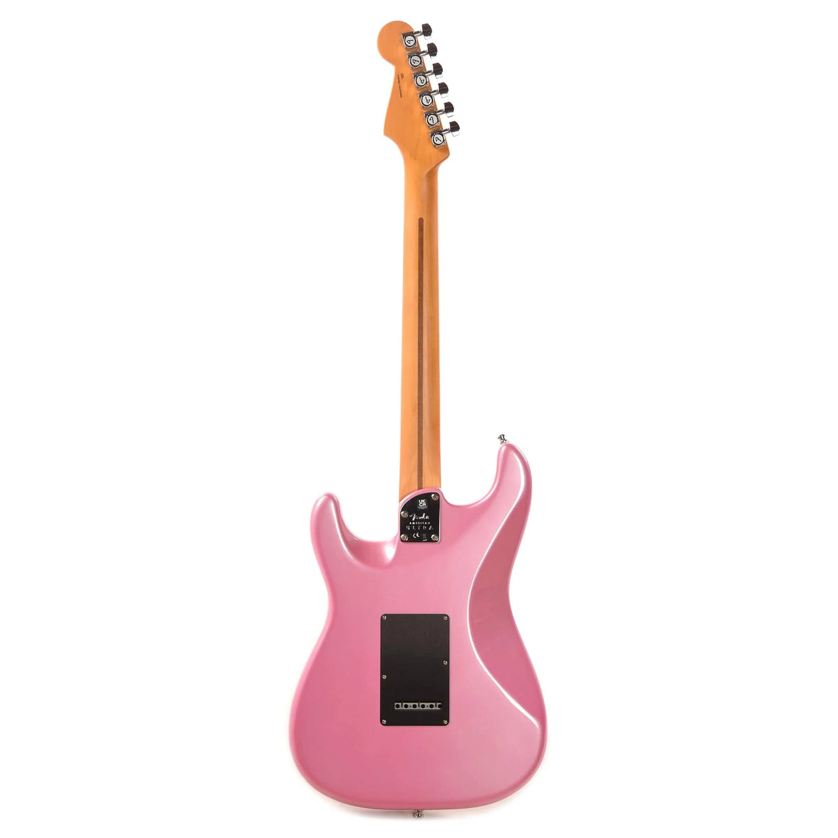 Fender American Ultra Stratocaster Bubble Gum Metallic w/Ebony Fingerboard & Anodized Black Pickguard Electric Guitars / Solid Body