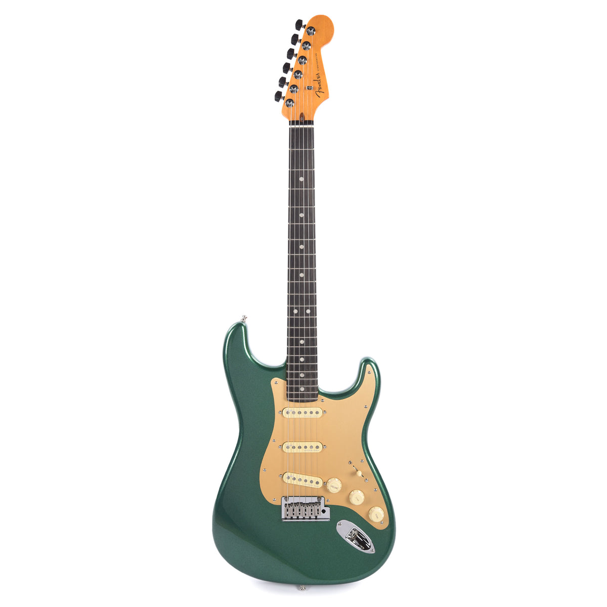 Fender American Ultra Stratocaster Mystic Pine & Anodized Gold Pickguard Electric Guitars / Solid Body