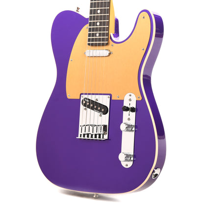 Fender American Ultra Telecaster Plum Metallic & Anodized Gold Pickguard Electric Guitars / Solid Body