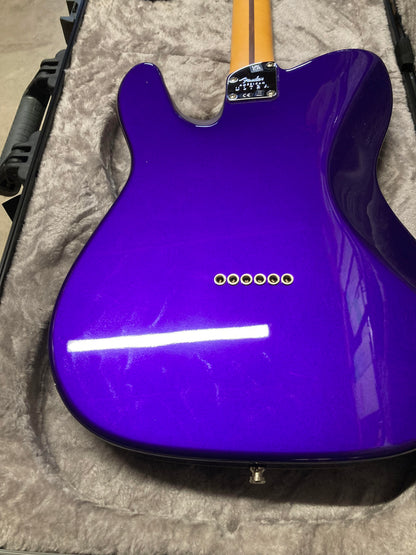 Fender American Ultra Telecaster Plum Metallic & Anodized Gold Pickguard Electric Guitars / Solid Body