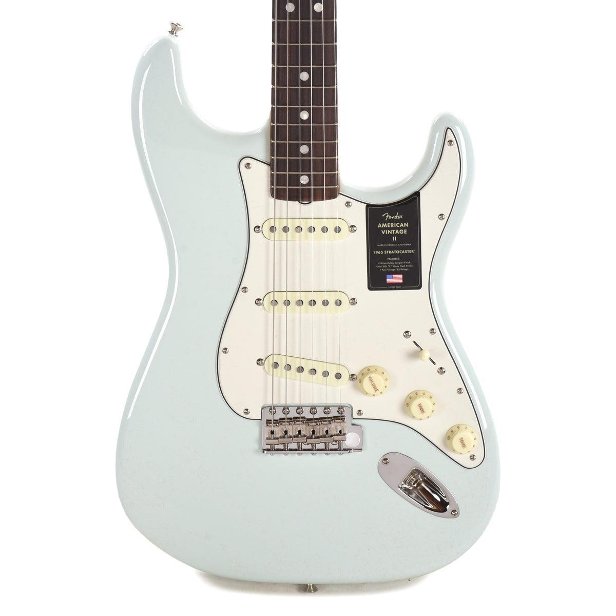 Fender American Vintage II 1965 Stratocaster Sonic Blue Electric Guitars / Solid Body