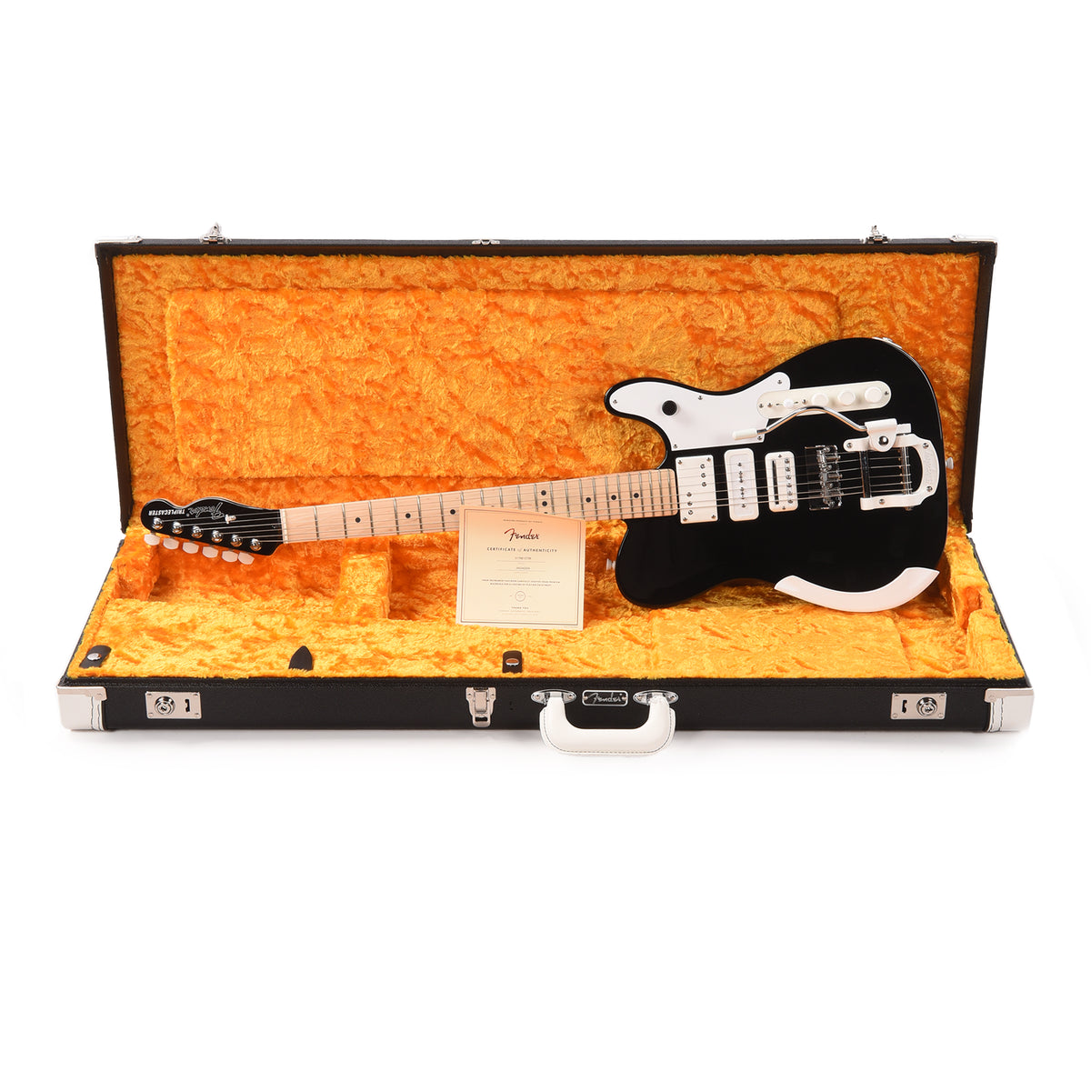 Fender Artist Jack White Triplecaster Black Electric Guitars / Solid Body