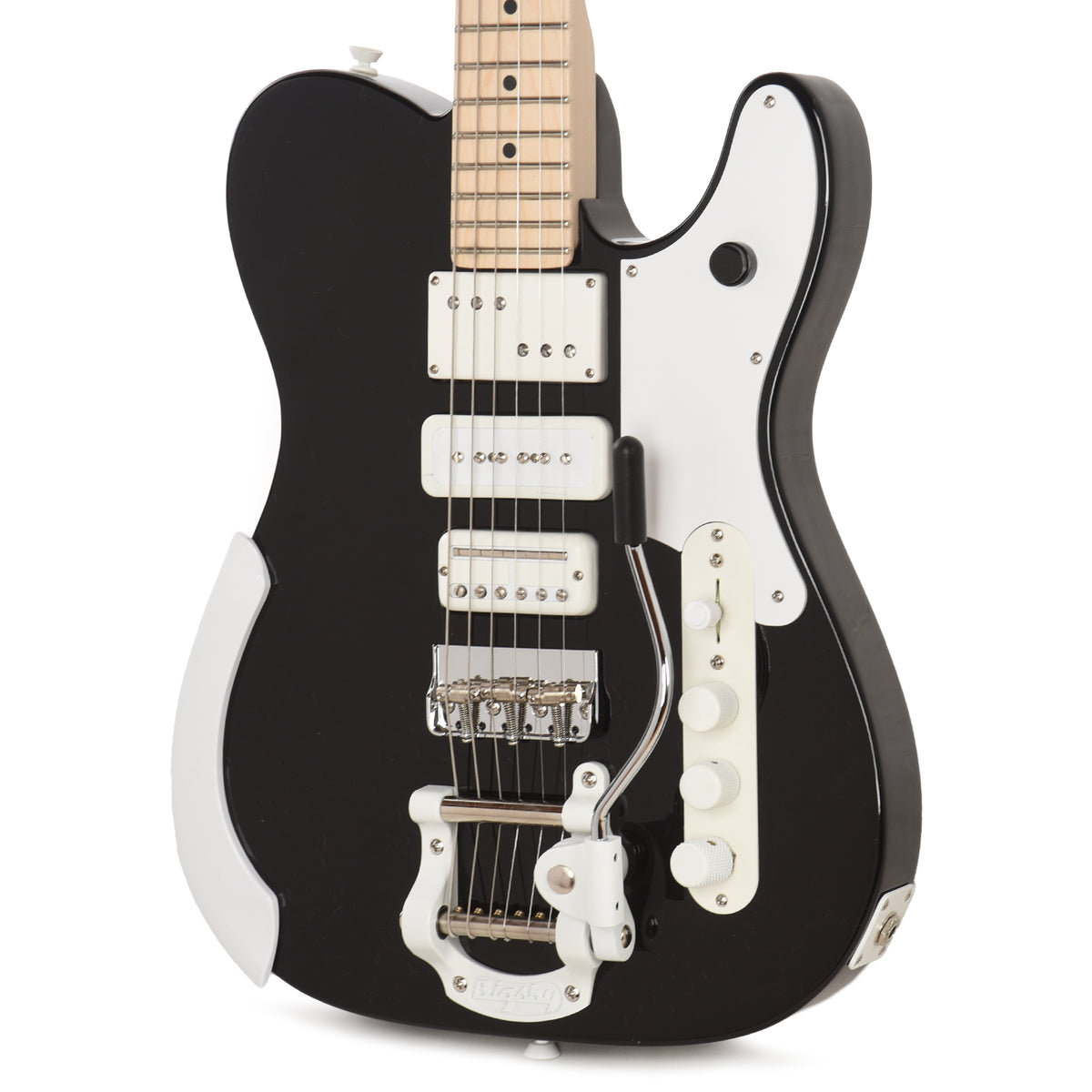 Fender Artist Jack White Triplecaster Black Electric Guitars / Solid Body