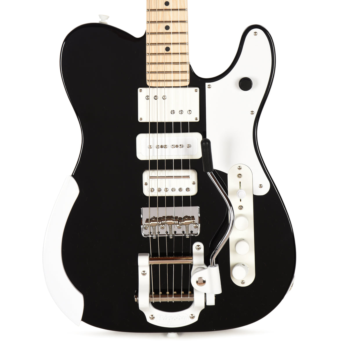 Fender Artist Jack White Triplecaster Black Electric Guitars / Solid Body