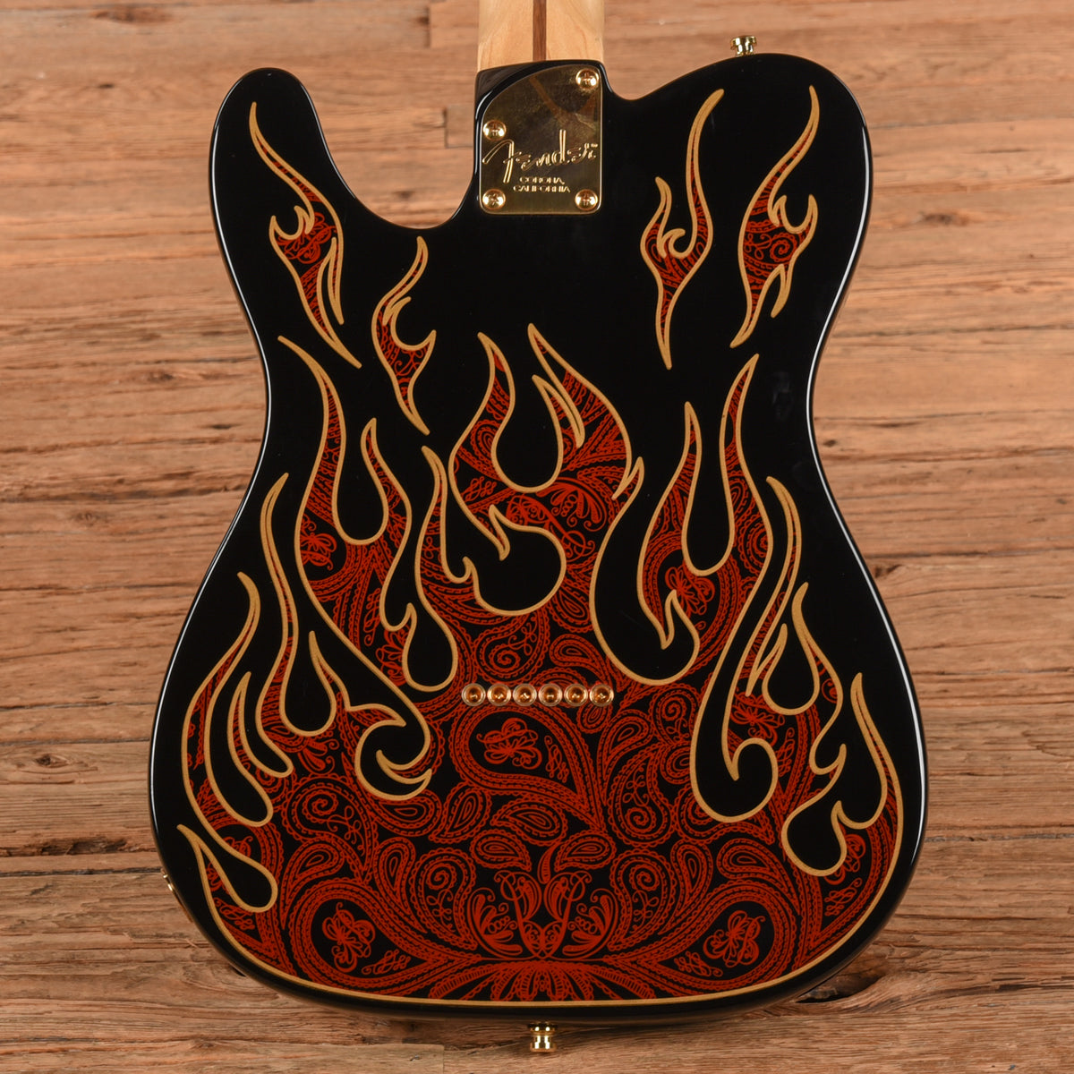 Fender Artist James Burton Telecaster Red Paisley Flames 2006 Electric Guitars / Solid Body