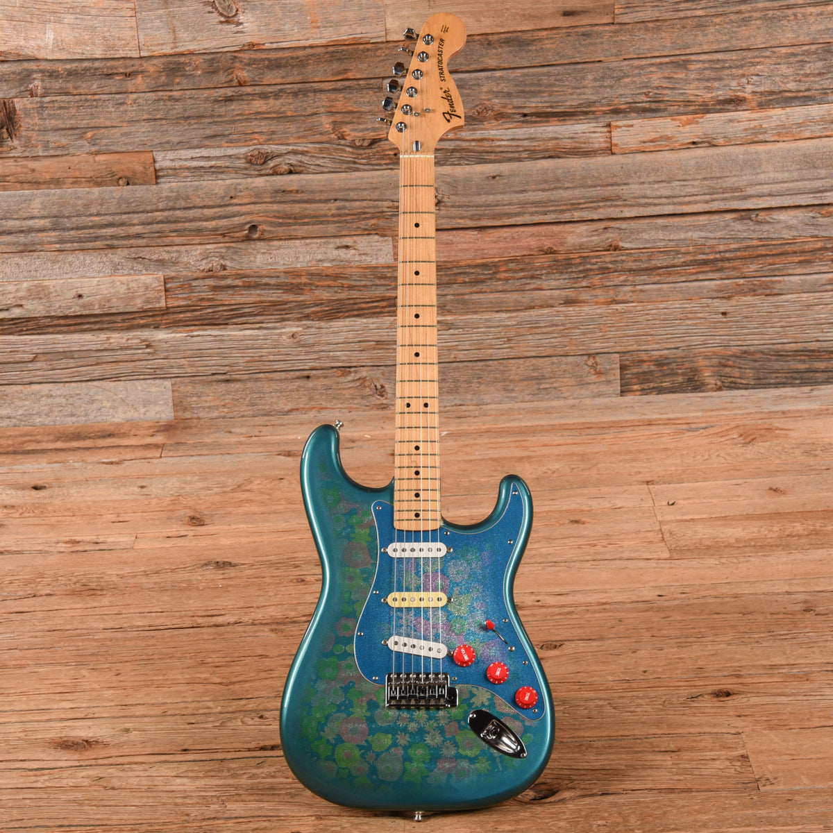 Fender Blue Flower Stratocaster Blue Flower Electric Guitars / Solid Body