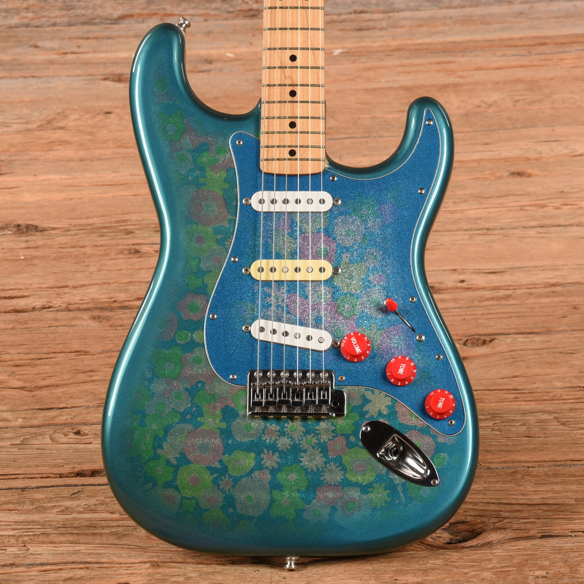 Fender Blue Flower Stratocaster Blue Flower Electric Guitars / Solid Body
