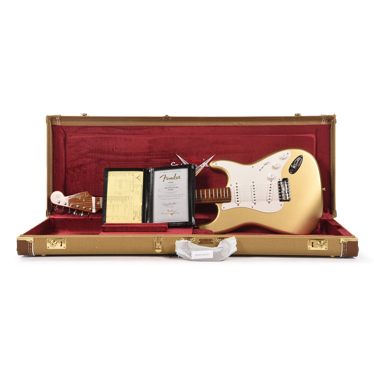 Fender Custom Shop 1955 Stratocaster "Chicago Special" NOS Super Aged Aztec Gold w/3A Roasted Birdseye Neck Electric Guitars / Solid Body