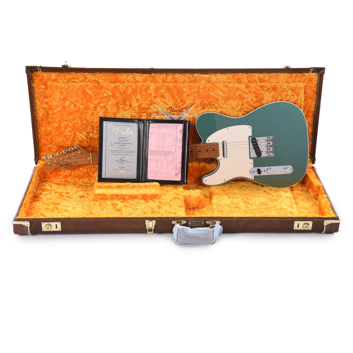 Fender Custom Shop 1959 Custom Telecaster "Chicago Special" LEFTY Deluxe Closet Classic Aged Sherwood Green Metallic w/Roasted Neck Electric Guitars / Solid Body