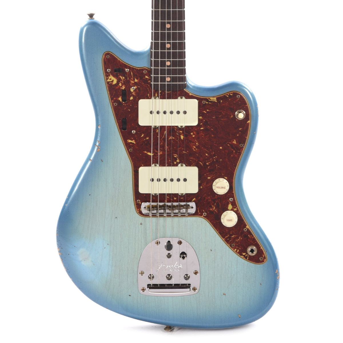 Fender Custom Shop 1962 Jazzmaster Ash "Chicago Special" Relic Super Aged Trans Daphne Blue w/Lake Placid Blue Burst Electric Guitars / Solid Body