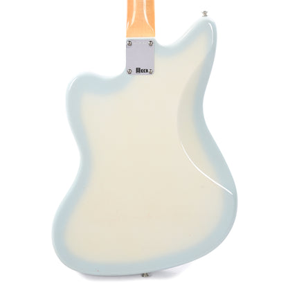 Fender Custom Shop 1962 Jazzmaster "Chicago Special" Deluxe Closet Classic Super Aged Olympic White w/Sonic Blue Burst Electric Guitars / Solid Body