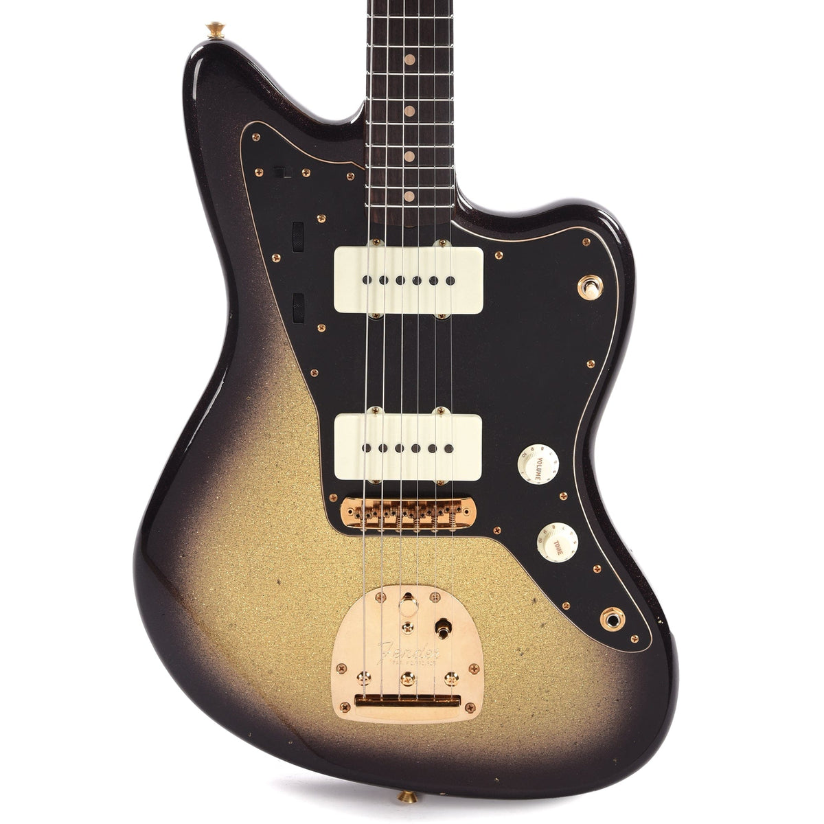 Fender Custom Shop 1962 Jazzmaster "Chicago Special" Journeyman Relic Aged Gold Sparkle w/Black Sparkle Burst & Gold Hardware Electric Guitars / Solid Body