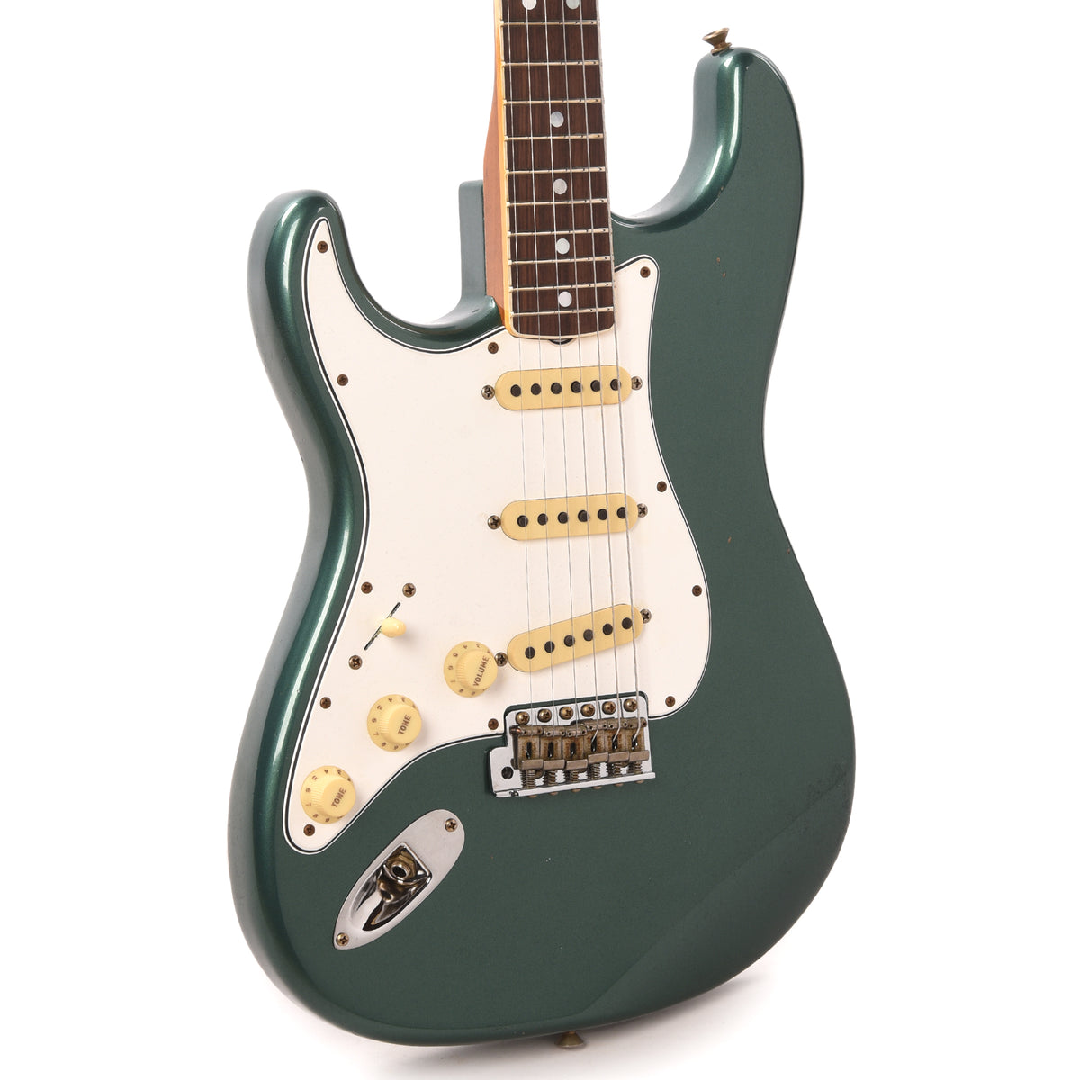 Fender Custom Shop 1965 Stratocaster "Chicago Special" Journeyman Relic RW Aged Sherwood Green Metallic LEFTY w/Roasted Bound Neck Electric Guitars / Solid Body