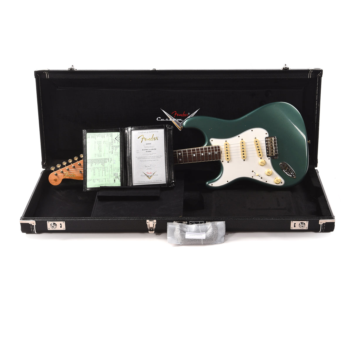 Fender Custom Shop 1965 Stratocaster "Chicago Special" Journeyman Relic RW Aged Sherwood Green Metallic LEFTY w/Roasted Bound Neck Electric Guitars / Solid Body