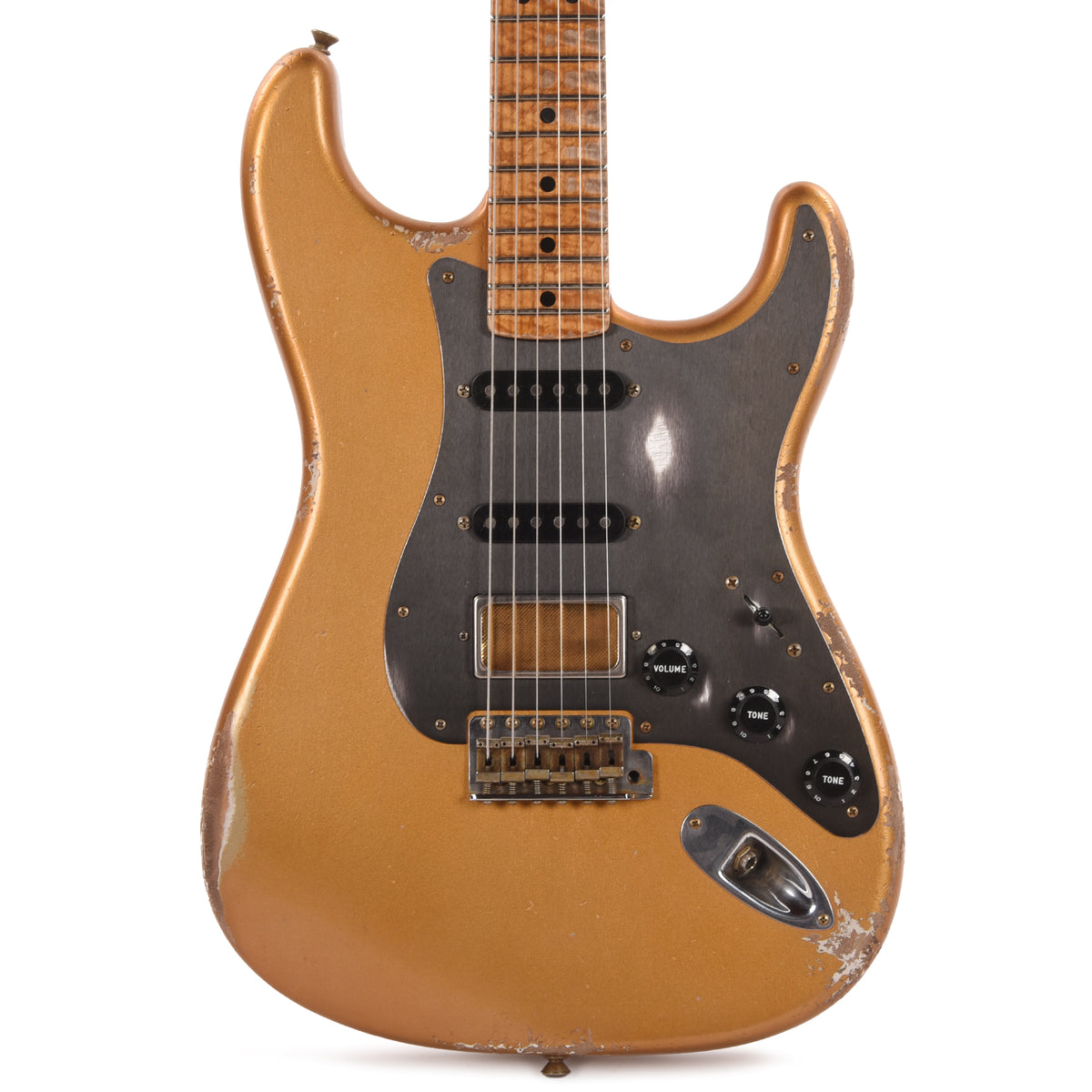 Fender Custom Shop 1966 Stratocaster HSS Relic Faded Sunrise Gold Apprentice Built by Dylan Delpizzo w/Novak GTX-HMB Electric Guitars / Solid Body