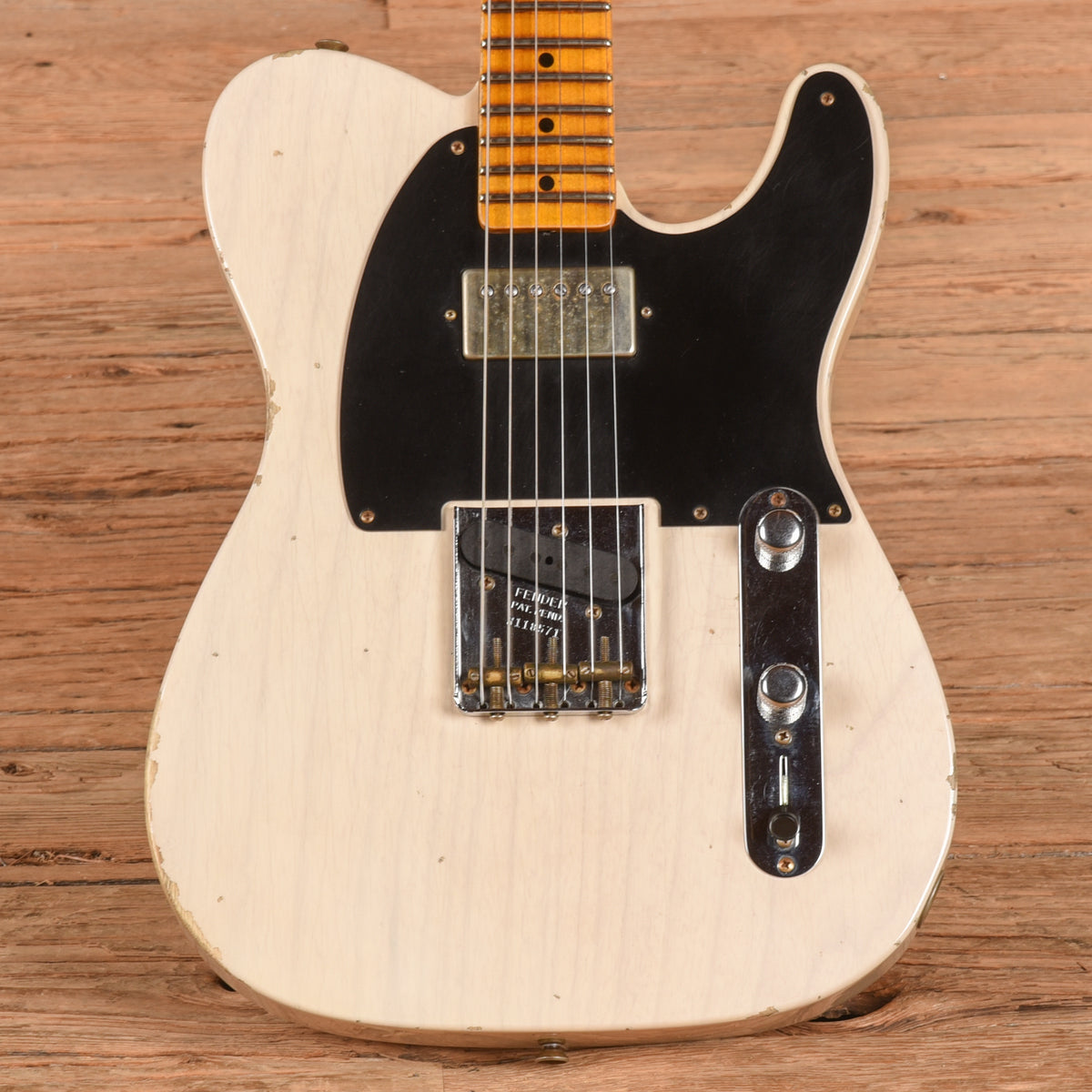 Fender Custom Shop '52 Telecaster Relic Aged White Blonde Electric Guitars / Solid Body