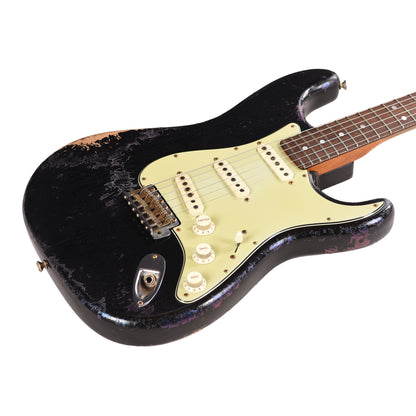 Fender Custom Shop '60s Stratocaster Black over Chameleon Heavy Relic Master Built by Dale Wilson w/Josefina Hand-Wound PIckups Electric Guitars / Solid Body