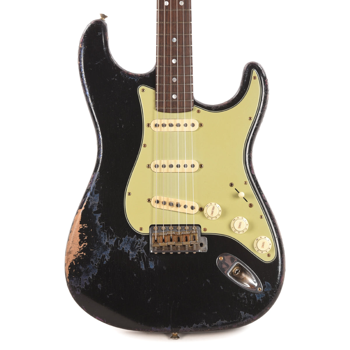 Fender Custom Shop '60s Stratocaster Black over Chameleon Heavy Relic Master Built by Dale Wilson w/Josefina Hand-Wound PIckups Electric Guitars / Solid Body