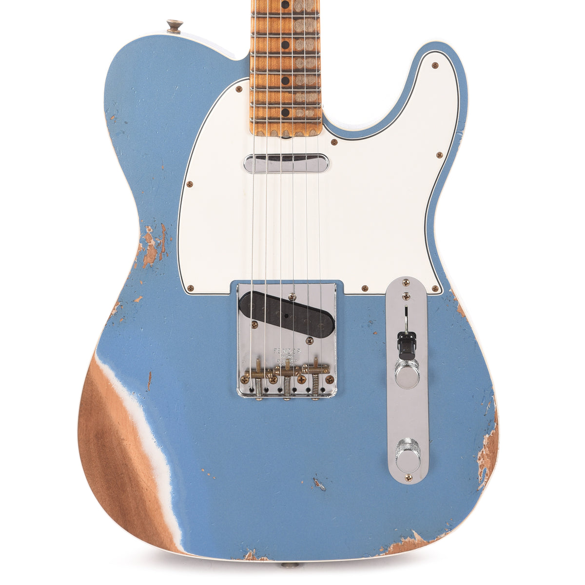 Fender Custom Shop '65 Telecaster Custom Heavy Relic Aged Lake Placid Blue Electric Guitars / Solid Body