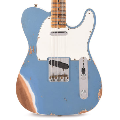 Fender Custom Shop '65 Telecaster Custom Heavy Relic Aged Lake Placid Blue Electric Guitars / Solid Body
