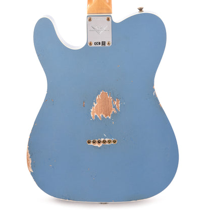 Fender Custom Shop '65 Telecaster Custom Heavy Relic Aged Lake Placid Blue Electric Guitars / Solid Body