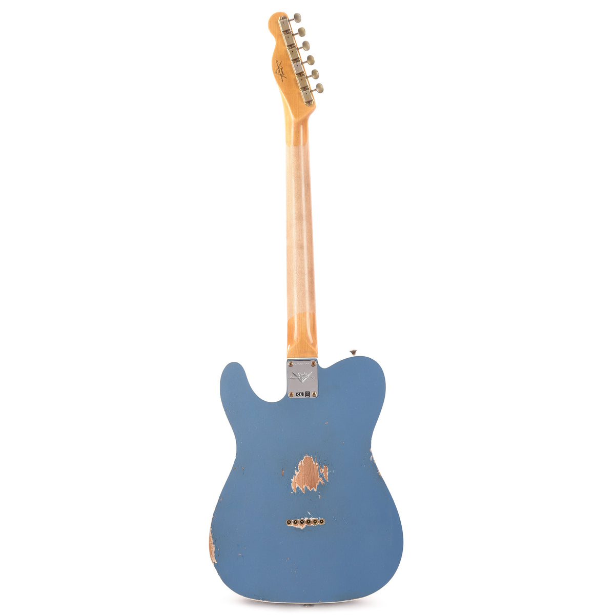 Fender Custom Shop '65 Telecaster Custom Heavy Relic Aged Lake Placid Blue Electric Guitars / Solid Body