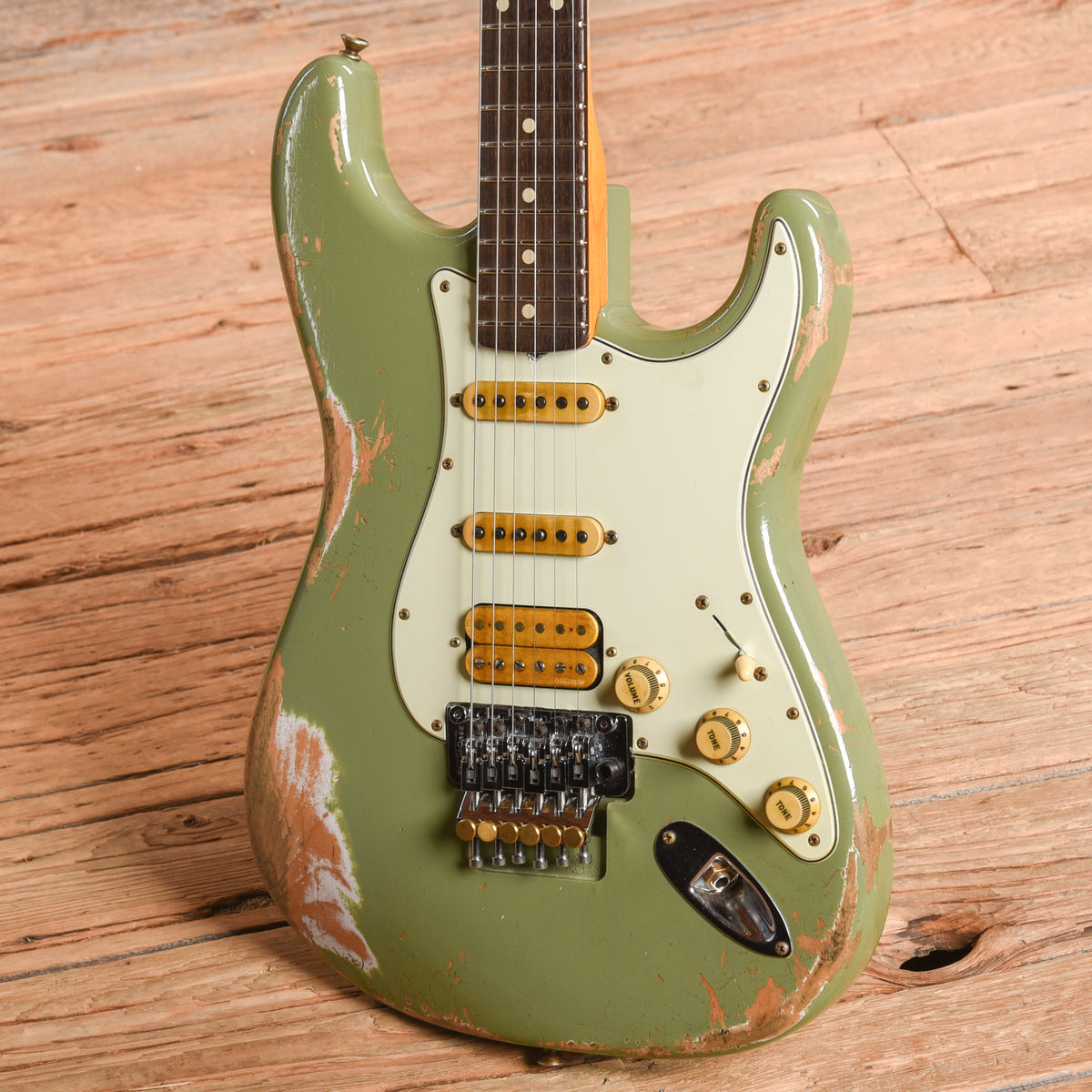 Fender Custom Shop Alley Cat Stratocaster Relic Green 2021 Electric Guitars / Solid Body
