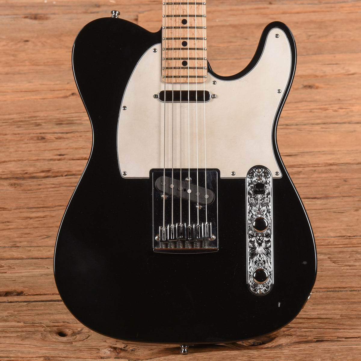 Fender Custom Shop Custom Deluxe Telecaster Black Electric Guitars / Solid Body