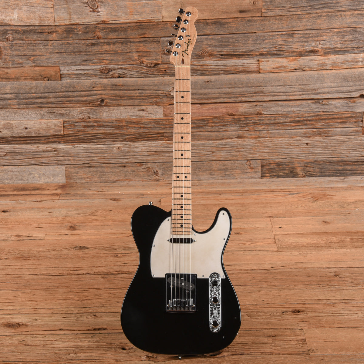 Fender Custom Shop Custom Deluxe Telecaster Black Electric Guitars / Solid Body