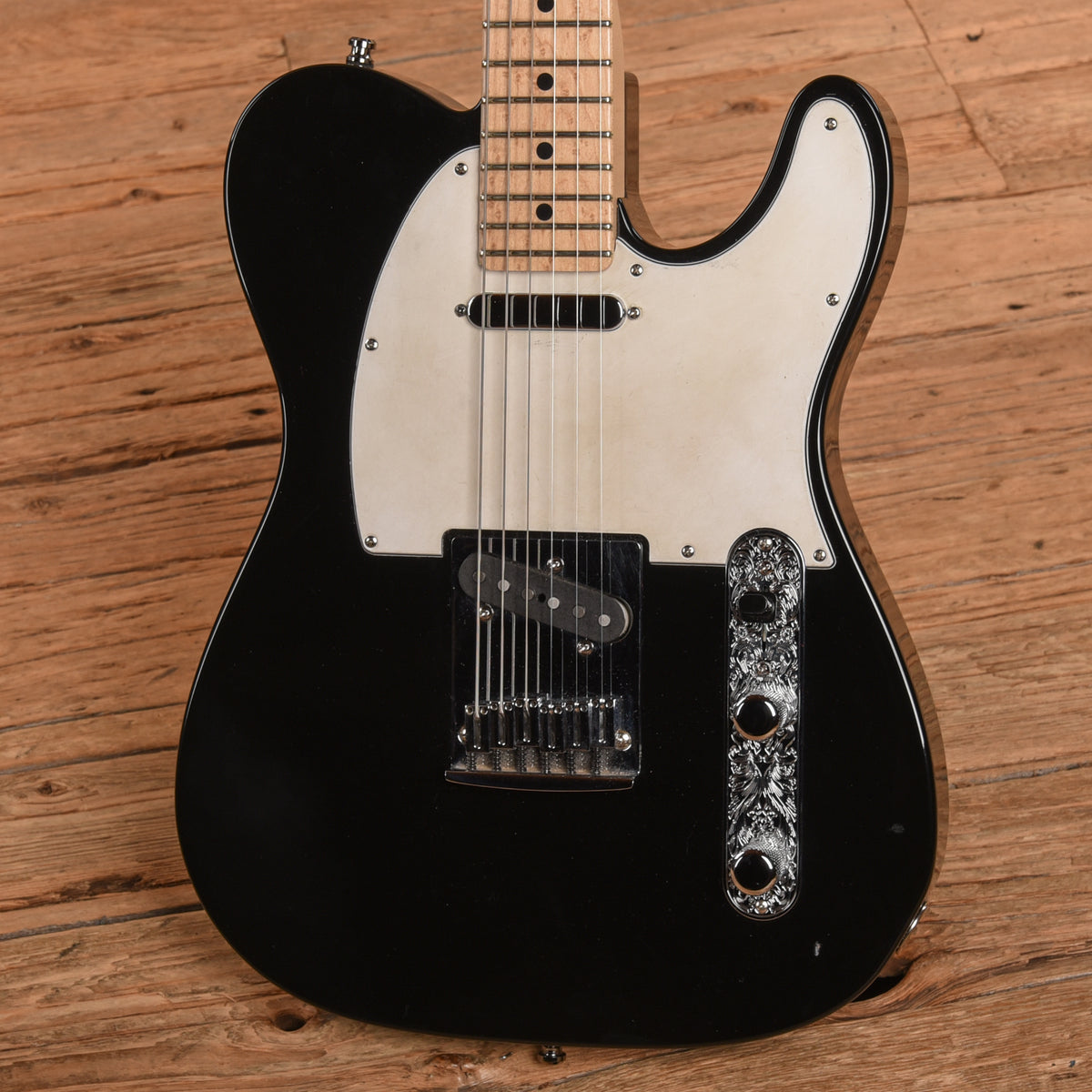 Fender Custom Shop Custom Deluxe Telecaster Black Electric Guitars / Solid Body