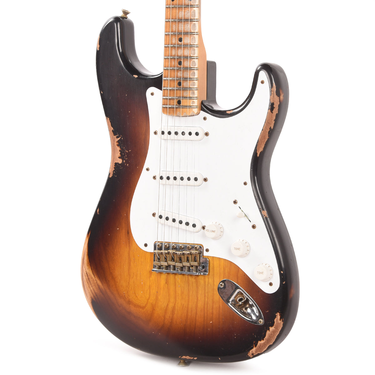 Fender Custom Shop LTD 70th Anniversary 1954 Stratocaster Heavy Relic Wide Fade 2-Color Sunburst Electric Guitars / Solid Body