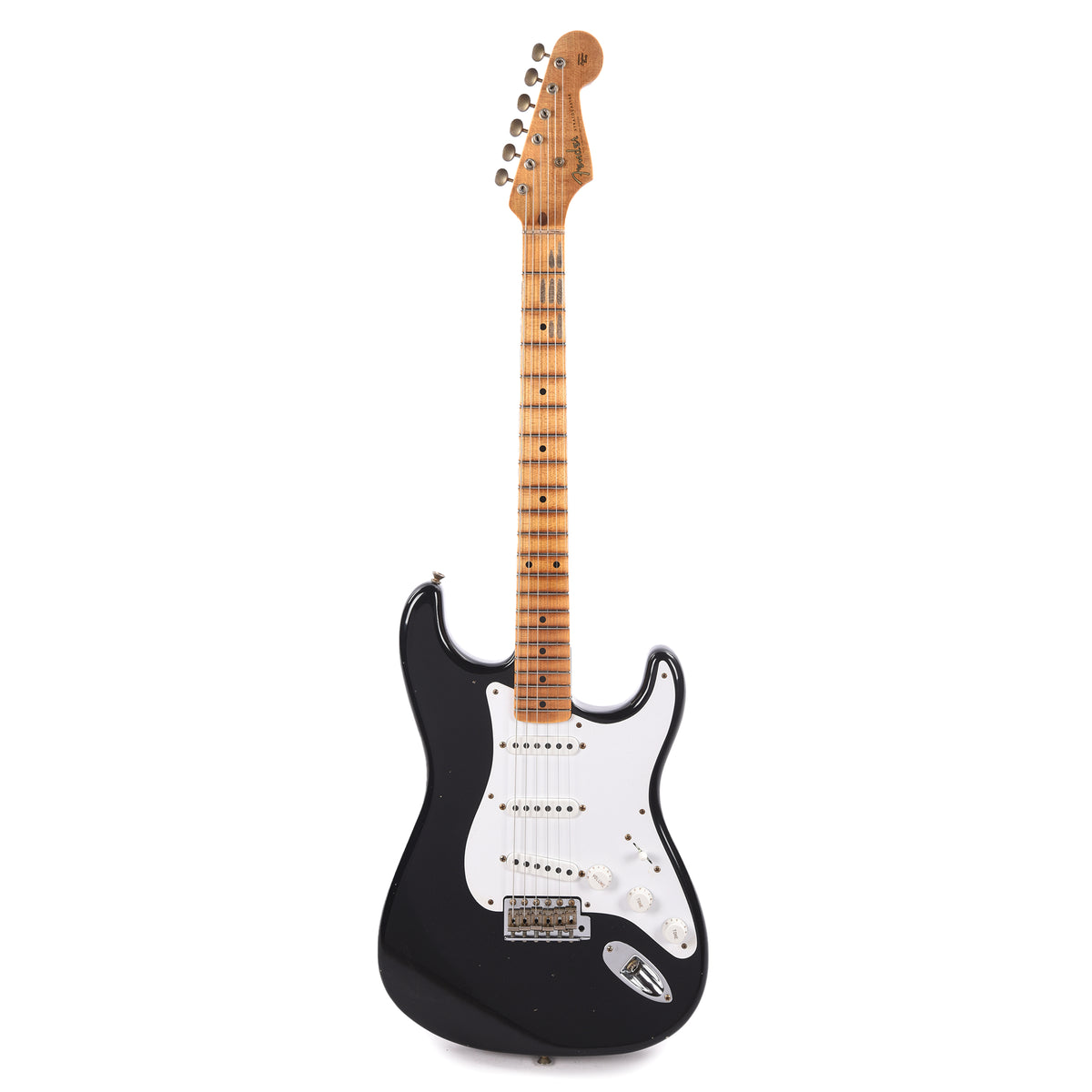 Fender Custom Shop LTD 70th Anniversary 1954 Stratocaster Journeyman Relic Black Electric Guitars / Solid Body