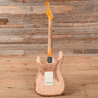 Fender Custom Shop Red Hot Stratocaster Super Heavy Relic Aged Faded Shell Pink 2023 Electric Guitars / Solid Body