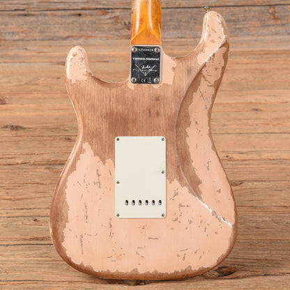 Fender Custom Shop Red Hot Stratocaster Super Heavy Relic Aged Faded Shell Pink 2023 Electric Guitars / Solid Body