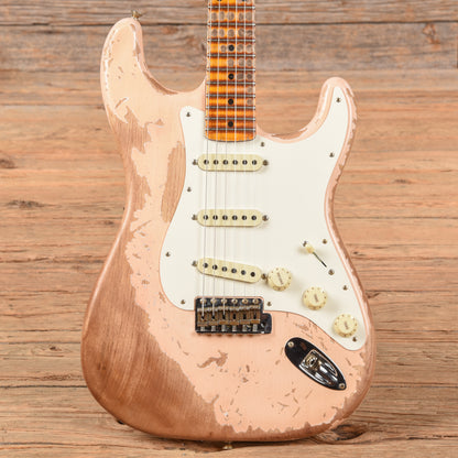 Fender Custom Shop Red Hot Stratocaster Super Heavy Relic Aged Faded Shell Pink 2023 Electric Guitars / Solid Body