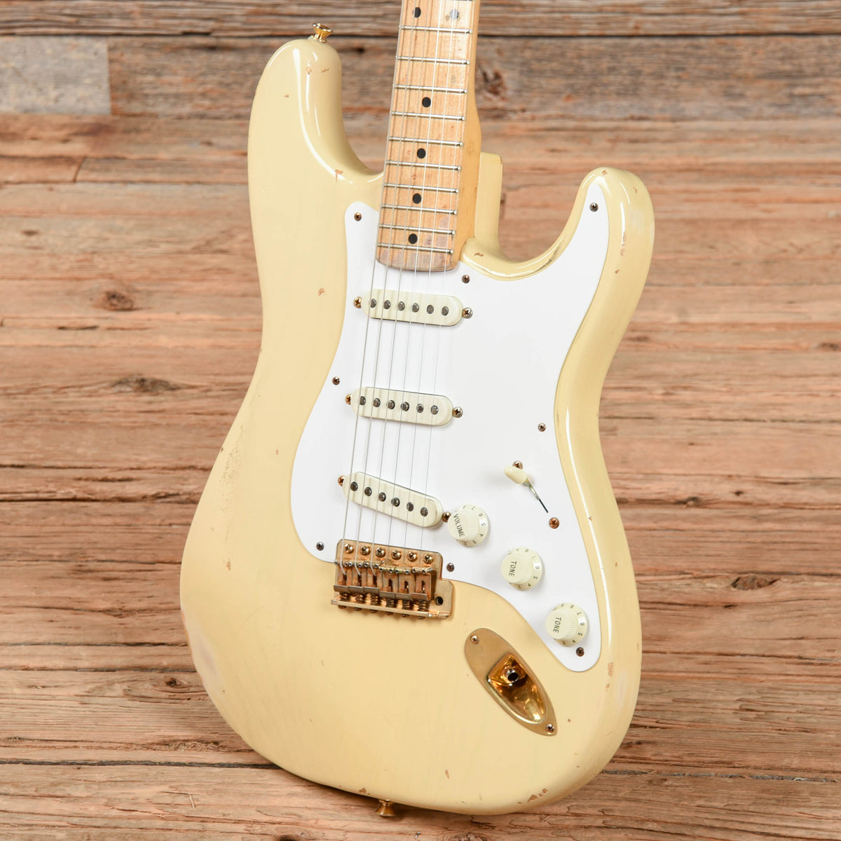 Fender Custom Shop Stratocaster Relic Olympic White 1996 Electric Guitars / Solid Body