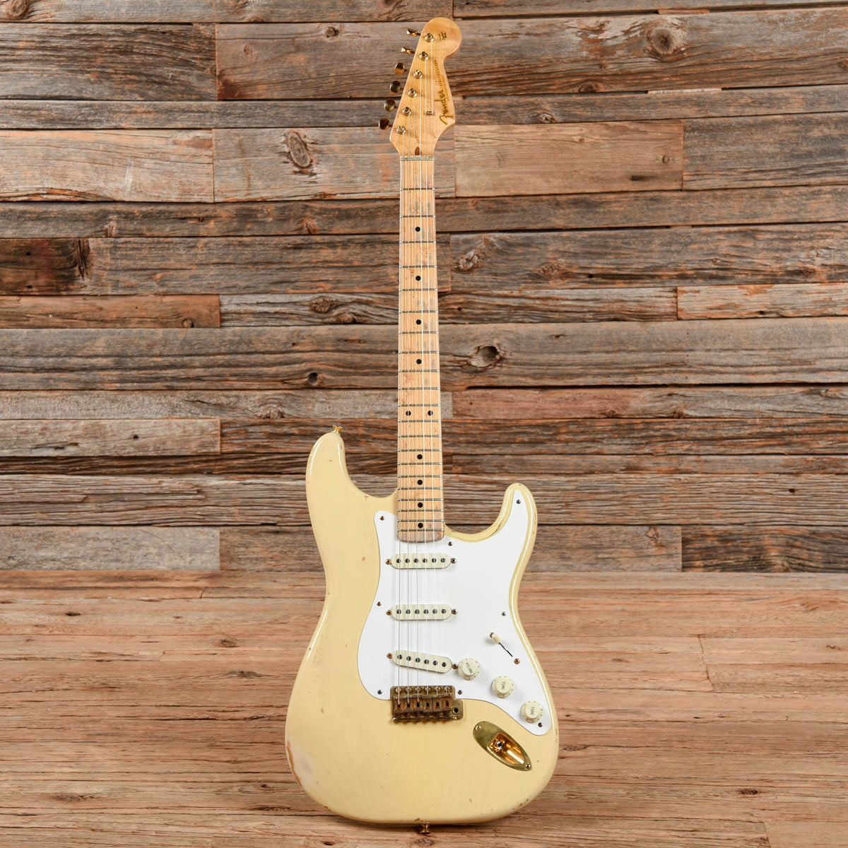Fender Custom Shop Stratocaster Relic Olympic White 1996 Electric Guitars / Solid Body