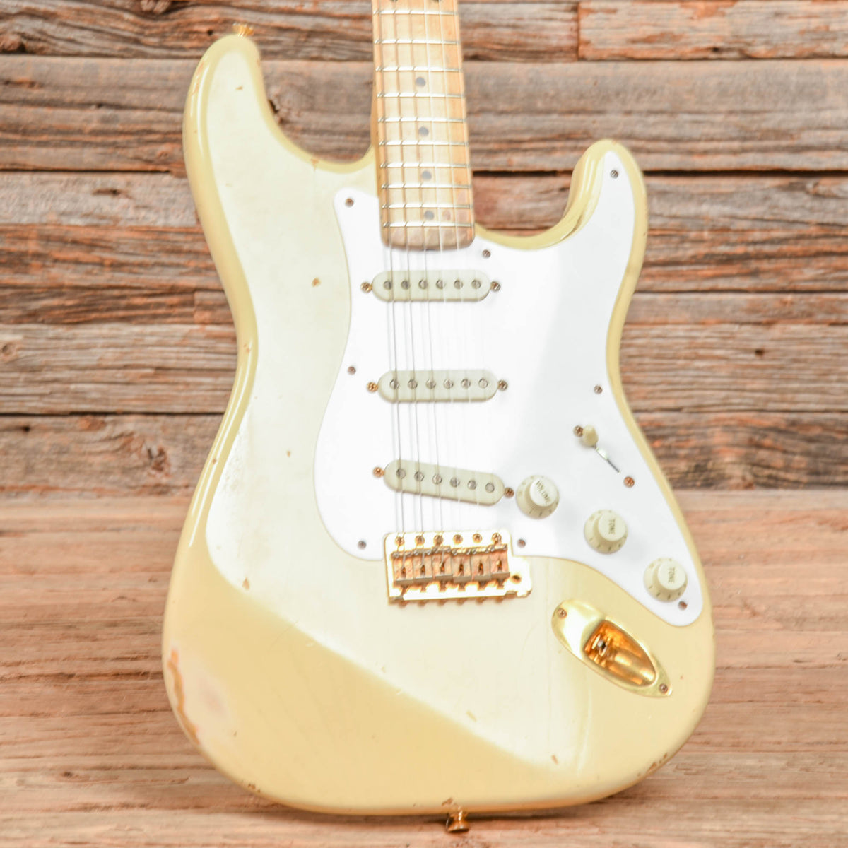 Fender Custom Shop Stratocaster Relic Olympic White 1996 Electric Guitars / Solid Body