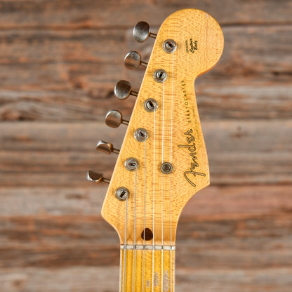 Fender Custom Shop WW10 '55 Stratocaster Journeyman Relic Faded Taos Turquoise 2015 Electric Guitars / Solid Body