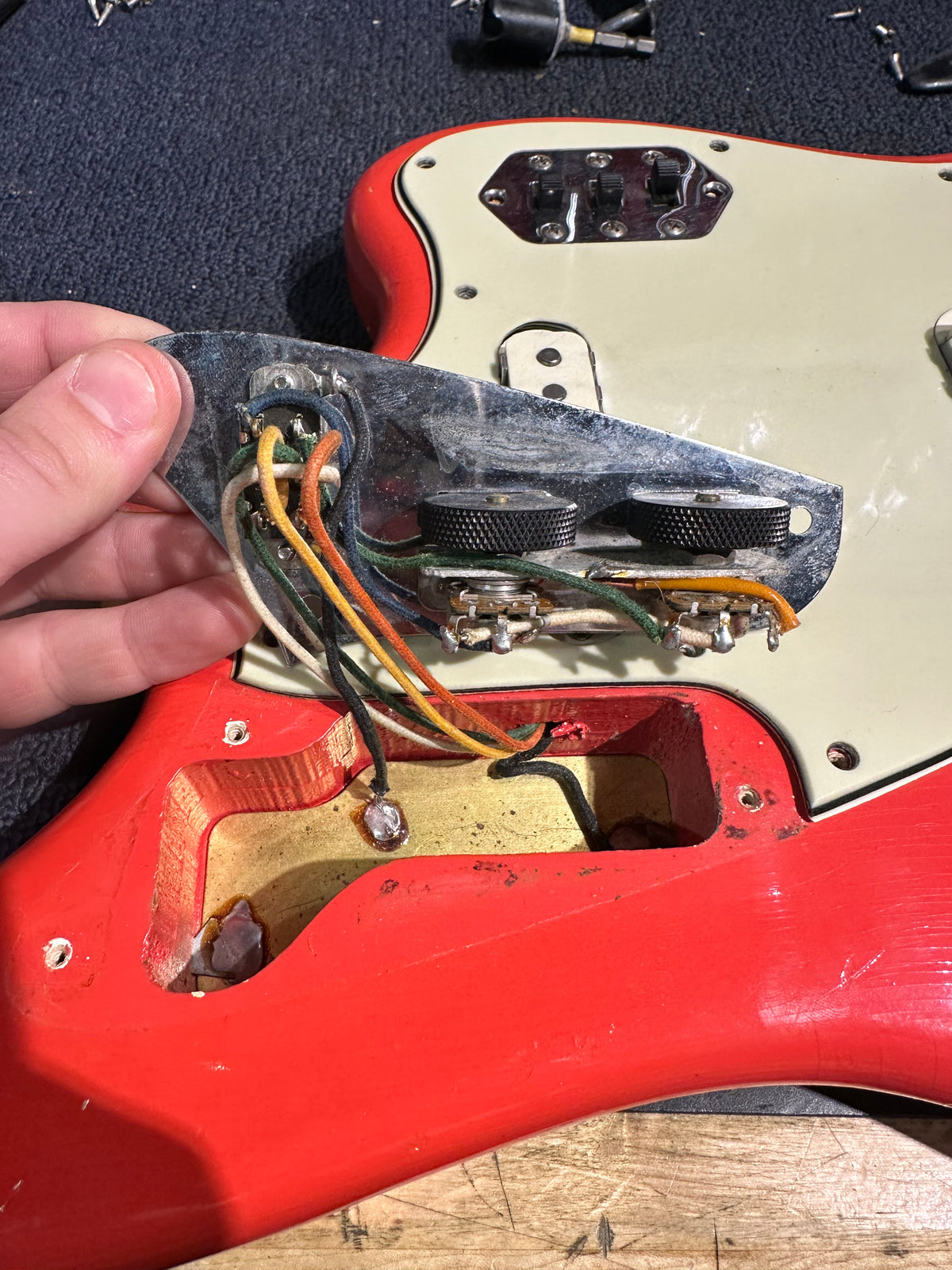 Fender Jaguar Fiesta Red 1964 Electric Guitars / Solid Body