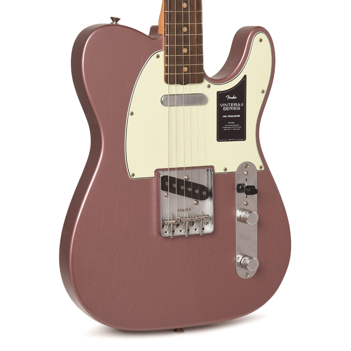Fender Limited Edition Vintera II Road Worn '60s Telecaster Burgundy Mist Metallic Electric Guitars / Solid Body