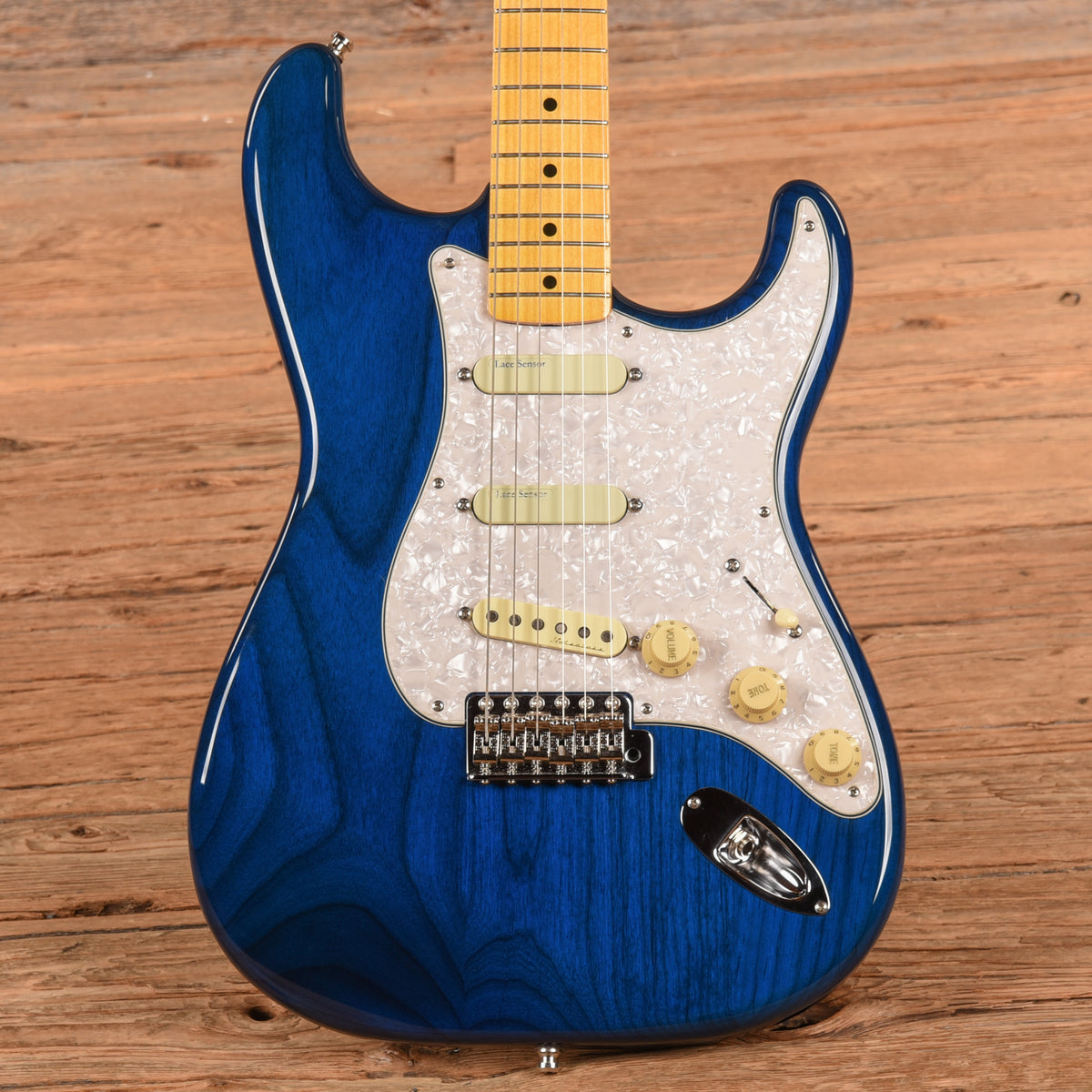 Fender MIJ Traditional '58 Stratocaster Sapphire Blue Transparent 2019 Electric Guitars / Solid Body