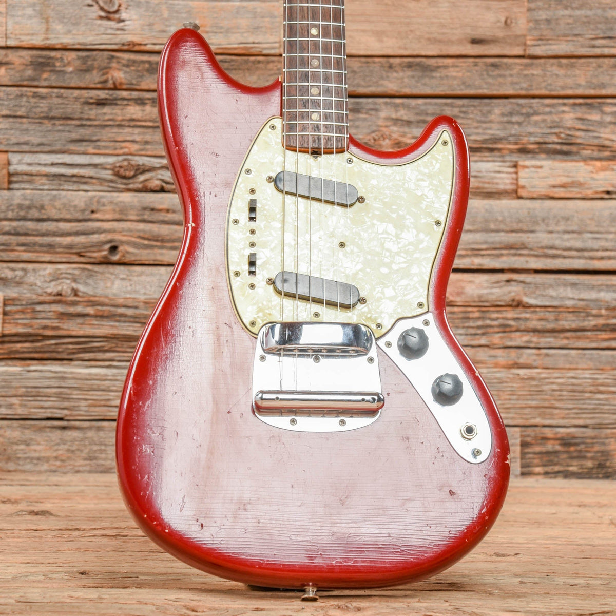 Fender Mustang Dakota Red 1966 Electric Guitars / Solid Body