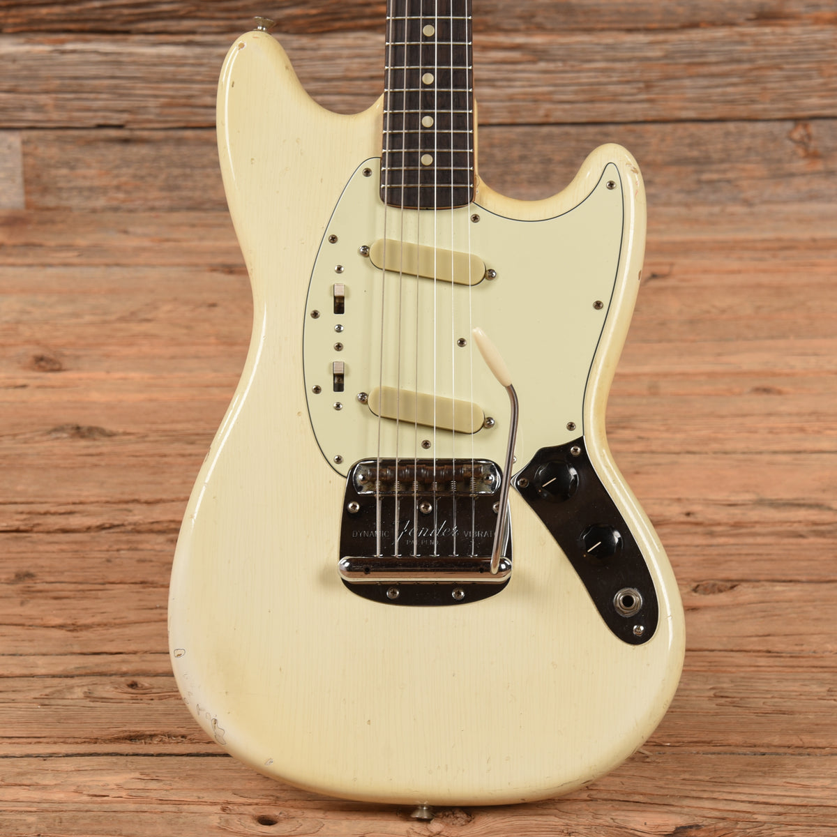 Fender Mustang Olympic White 1964 Electric Guitars / Solid Body