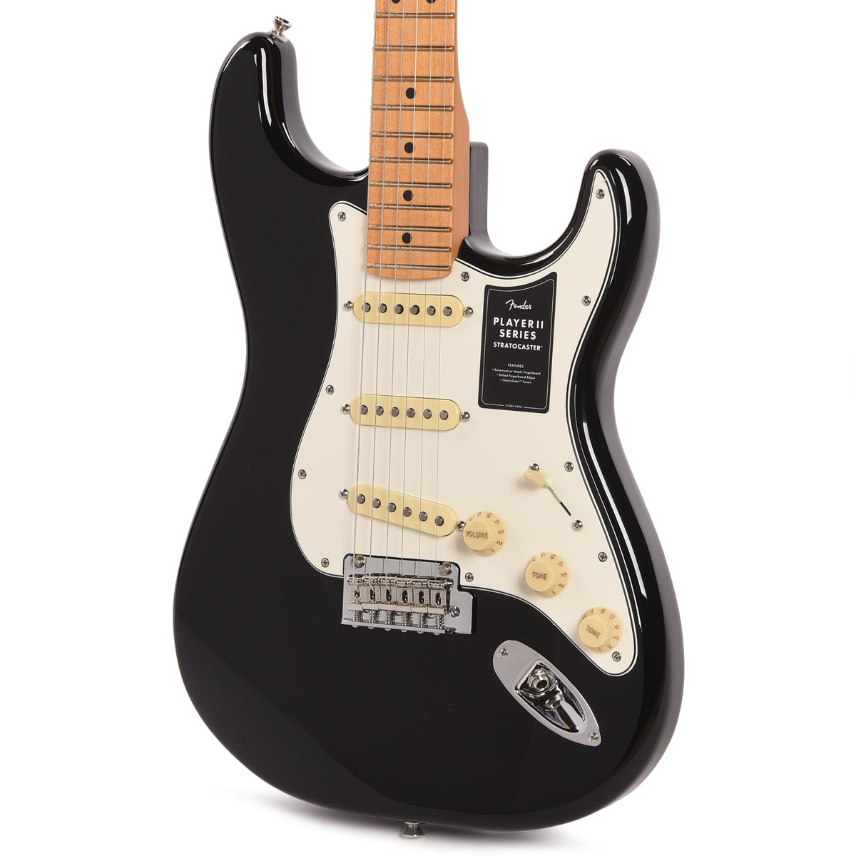Fender Player II Stratocaster Black Electric Guitars / Solid Body