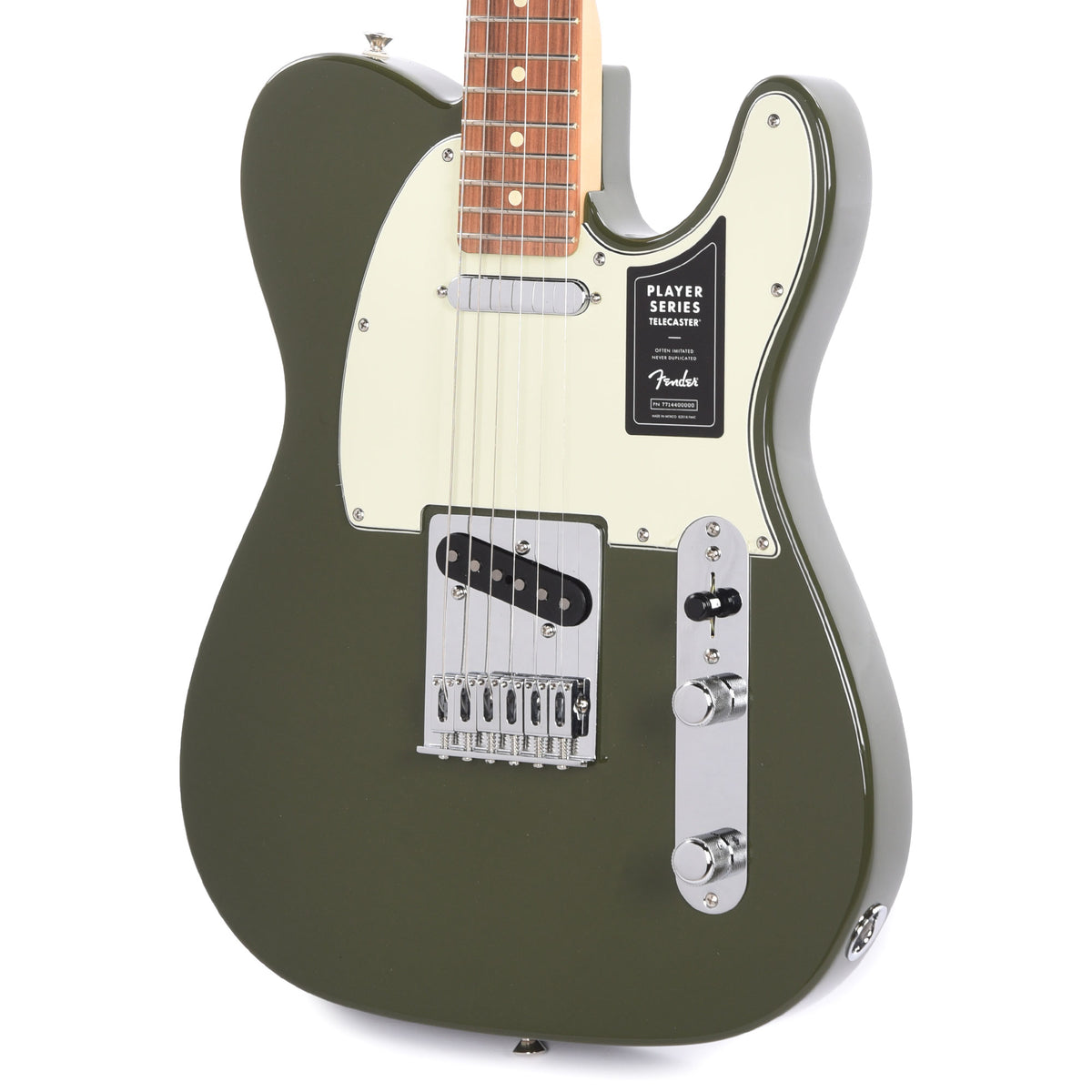 Fender Player Telecaster Olive w/3-Ply Mint Pickguard Electric Guitars / Solid Body