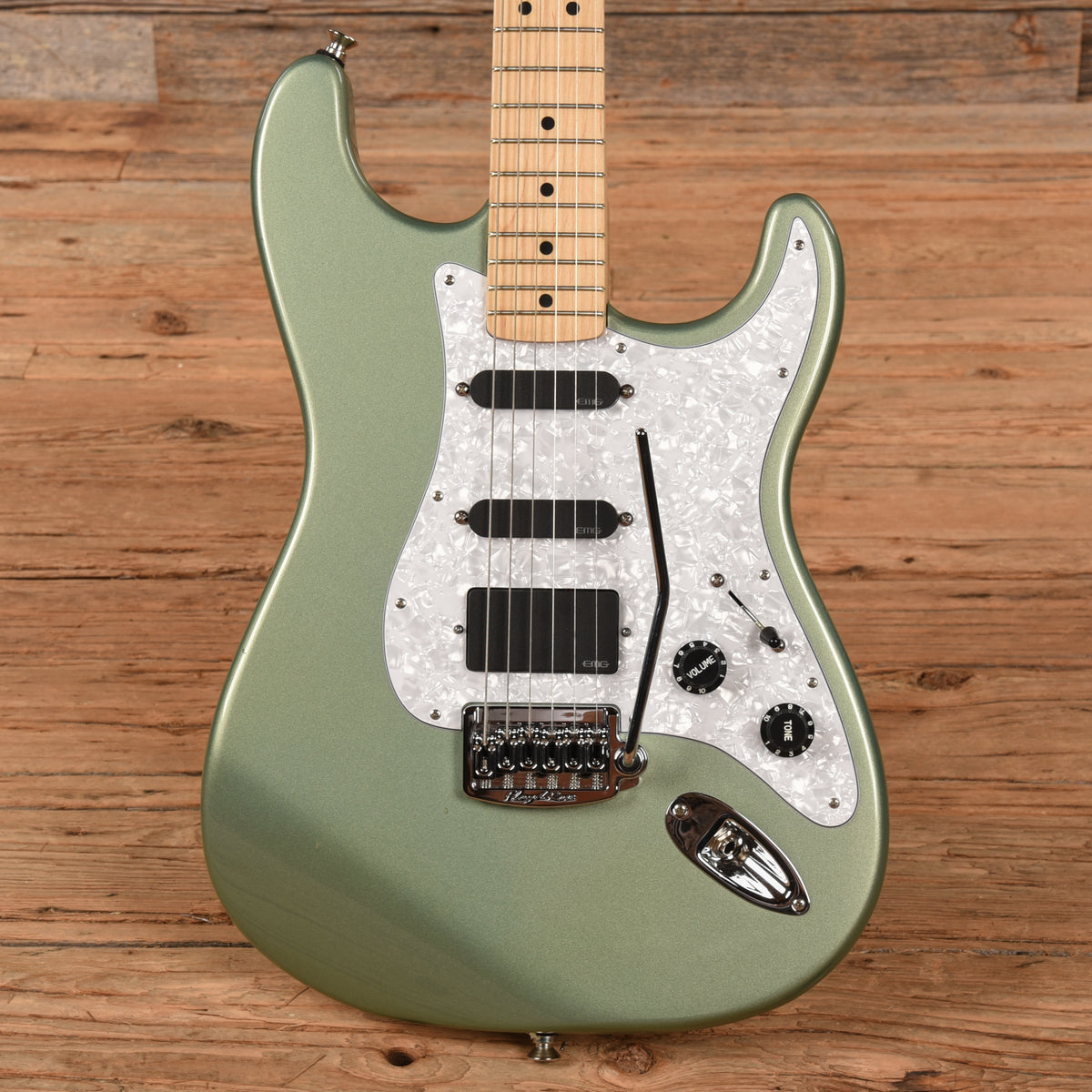 Fender Standard Stratocaster HSS Sage Green Metallic 2003 Electric Guitars / Solid Body