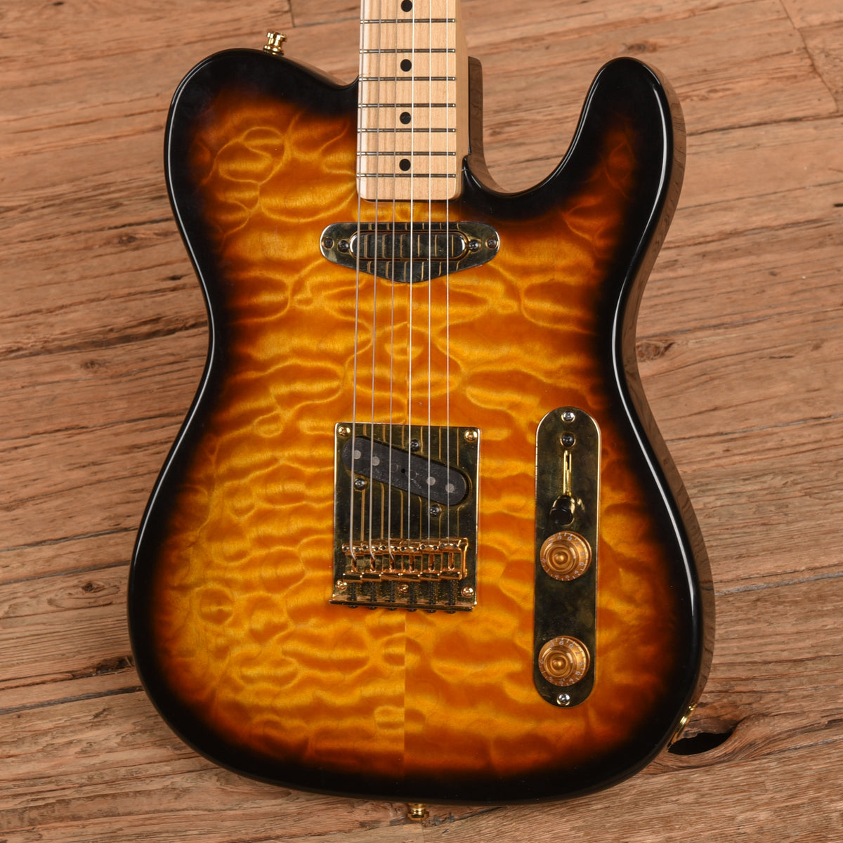 Fender Telecaster MIJ Neck with Unknown Body Sunburst Electric Guitars / Solid Body