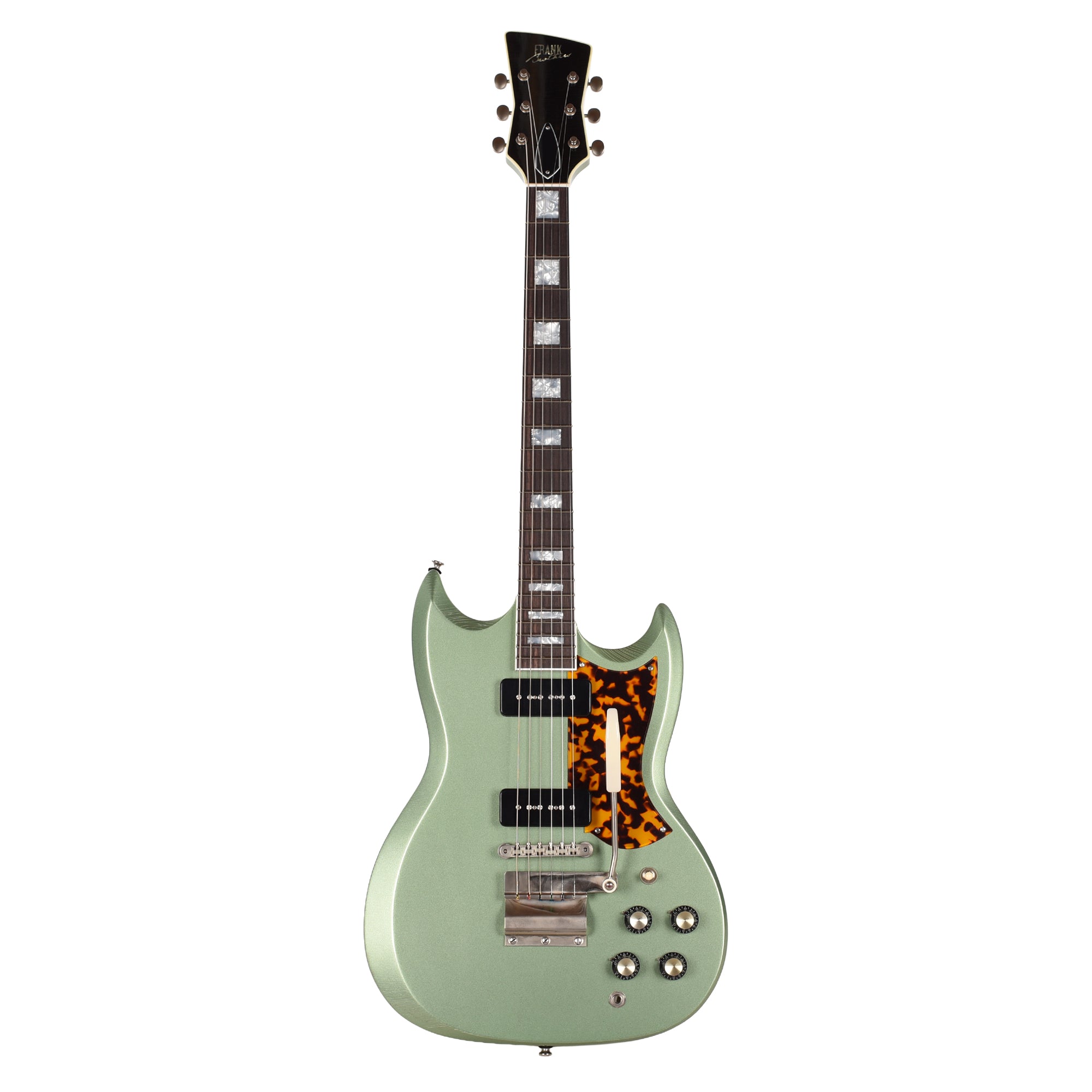 Frank Brothers Radar Deluxe Mahogany/Maple Sage Green w/ V.O. P90s Electric Guitars